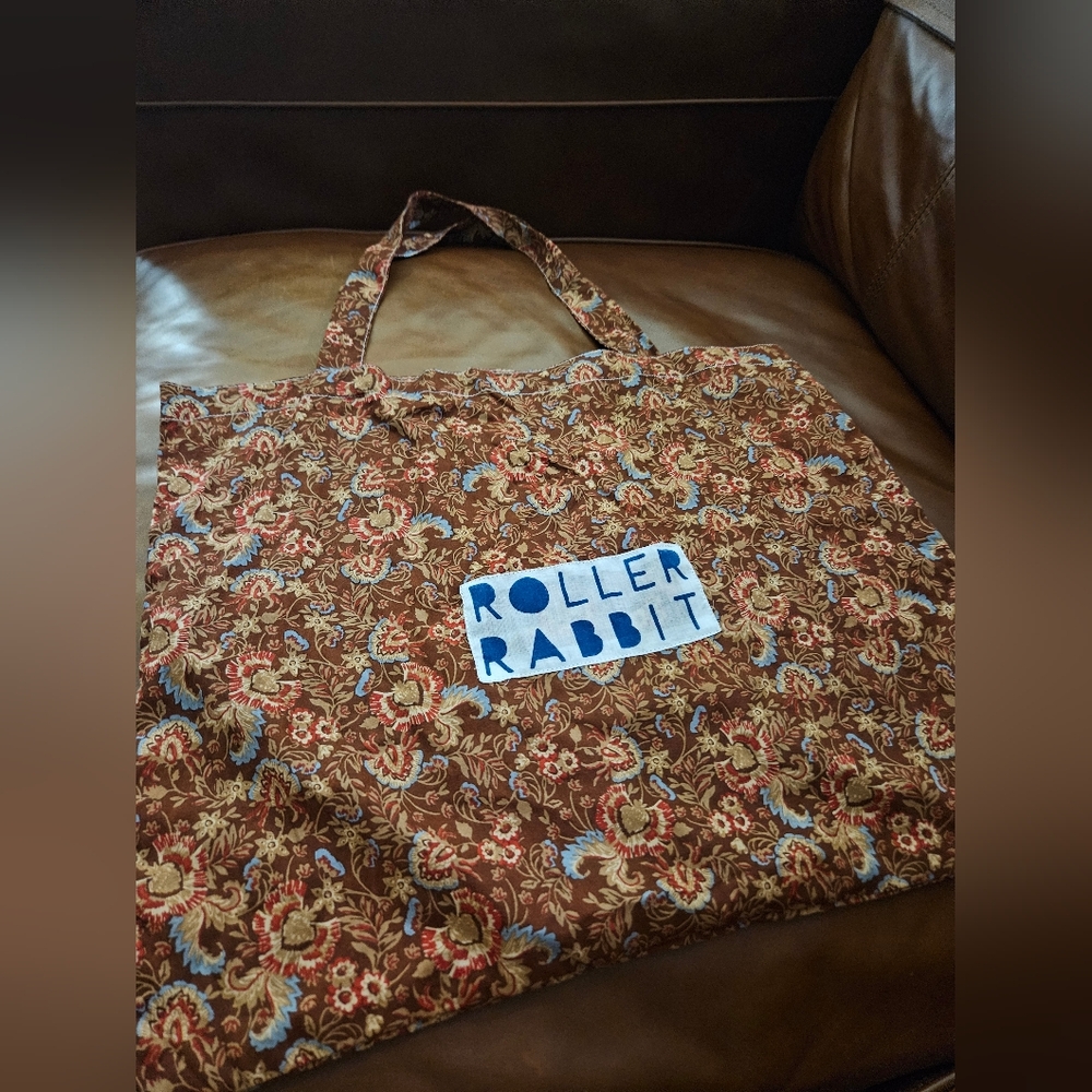 NWOT Roller Rabbit Floral Tote - Picture 2 of 4
